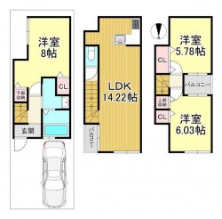 各居室収納スペース充実で広々とした間取りです♪
スーパーやコンビニが近く生活便利！
ご家族で遊びに行ける公園も近く周辺施設充実です♪」