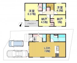 南東向きバルコニーで採光良好です♪
敷地内には2台駐車可能!
閑静な住宅街で交通量も少なく安全安心!