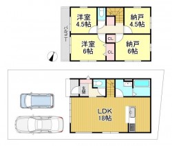 南東向きバルコニーで採光良好です♪
敷地内には2台駐車可能!
閑静な住宅街で交通量も少なく安全安心!