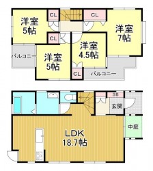 リフォーム2月末完了予定！
教育施設やスーパーが近く！
全居室収納スペース充実♪