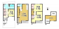  第三向陽小徒歩3分の安心立地。3LDK・2階リビングで家族の時間を大切にでき、駐車1台可。コンビニやスーパーも徒歩10分以内に揃う、子育て世帯にうれしい住環境。