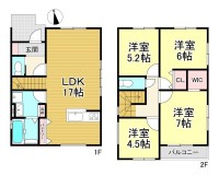  阪急・JR2沿線利用可能！
小学校まで徒歩10分！
開放感あふれるキッチンで、毎日をもっと豊かに♪