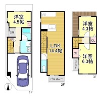  南西角地のため、陽当り良好！
阪急・JR2沿線利用可能◎
徒歩圏内には生活施設が揃っています！