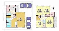  駐車2台可能！
全居室2面採光！陽当り・通風良好！
料理をしながら、家族との時間も楽しめるカウンターキッチン付き！