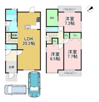  駐車場付き新築戸建て賃貸出ました★
ペットの飼育もOKです！