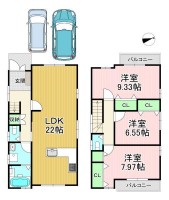  ペットと暮らせる新築戸建て賃貸★
駐車スペース2台分あります！