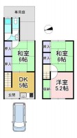  敷金礼金ナシ★庭付き貸家★
駐車スペースあり★